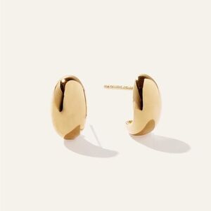 Quince Globe Huggie Hoops - Gold Vermeil - EUC